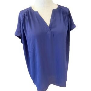 LOFT Women's Deep Blue V-Neck Tank Top